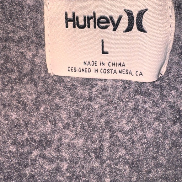 Hurley Women's Charcoal Hoodie with Pink Accents - Picture 2 of 6